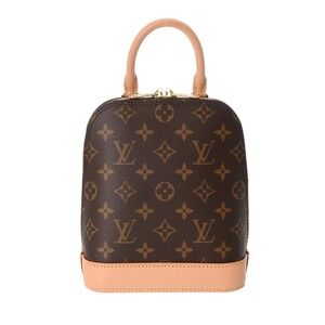 Louis Vuitton Monogram Alma Backpack Brown Canvas Daypack